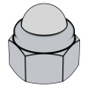 非金属嵌件六角锁紧盖形螺母 焊接型