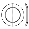 碟形彈簧墊圈(螺栓鎖緊連接件用錐面固定墊圈.符號CL)