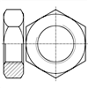 帶倒角的六角薄螺母 產品等級：A級和B級