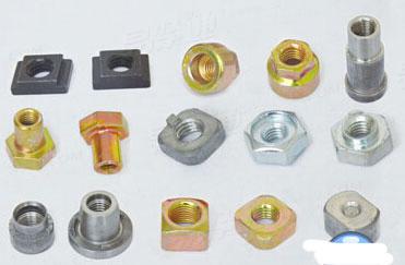 非标焊接螺母 非标螺母 異形螺母 汽車螺母 六角帶孔加強杆螺母