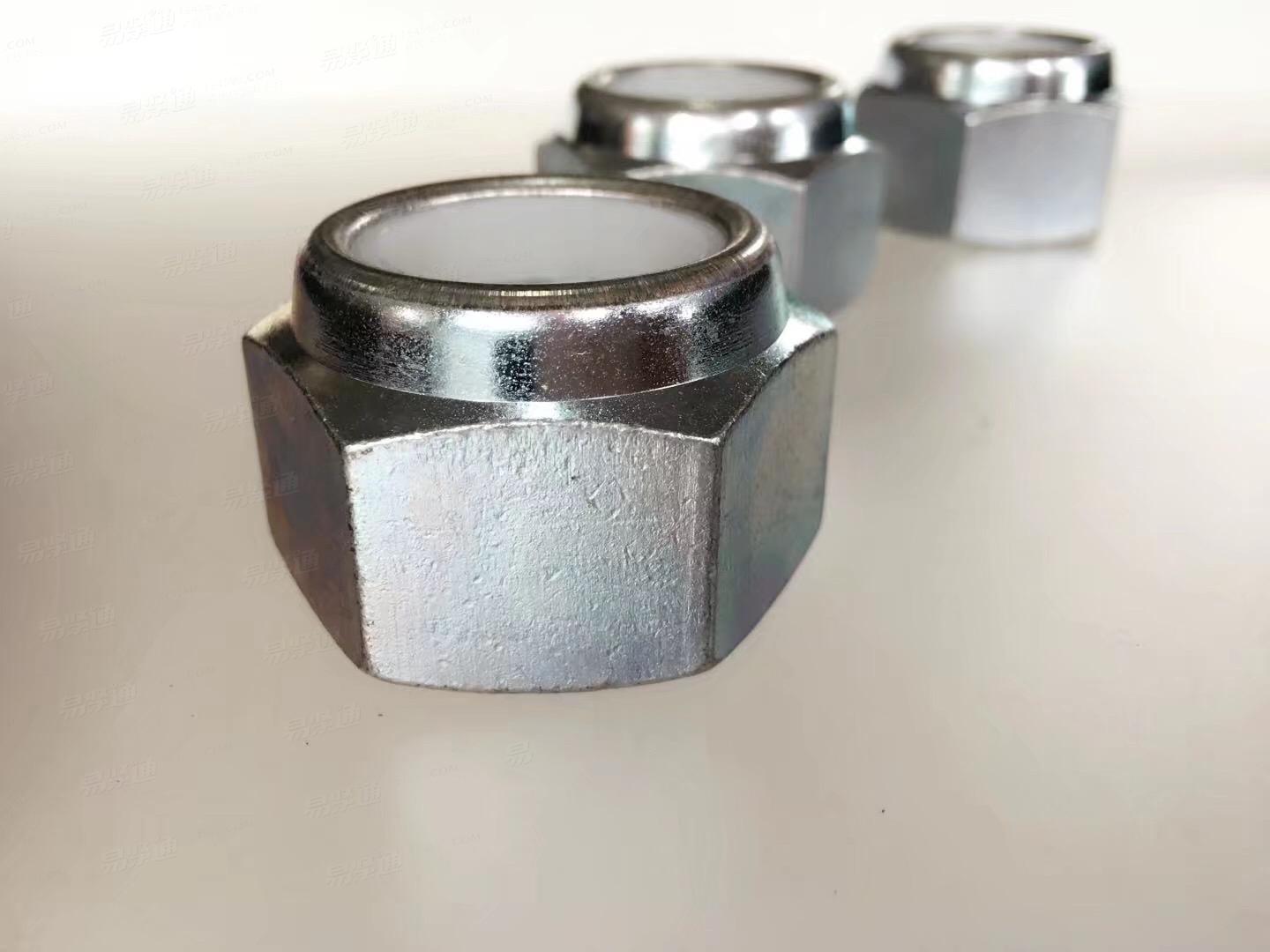 碳钢45#/合金钢40Cr 镀锌 非金属嵌件 尼龙锁紧加厚螺母DIN982