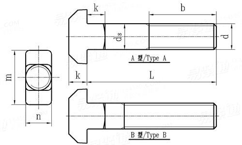 DIN 186 - 1988T-head Bolts With Square Neck