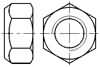 国际 ISO7042-2012 压点式全金属六角锁紧螺母 5、8、10、12级