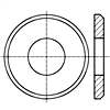 日标 JIS1256-2008 A级, 标准型, 倒角平垫圈 [Table 11-12]