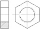 六角頭薄螺母（無倒角）（M1.6 - M64）B級