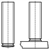 氣體保護焊焊接柱 快速螺柱焊接用帶凹槽螺柱 帶凸肩的螺柱(GK)