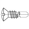 Slotted  raised countersunk(oval) head self tapping screws