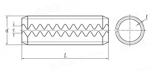 JIS B 2808 - 1999Tooth Slotted Spring Pins - Light Type