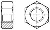 国际 ISO7413-1984 热镀锌1 型(超尺寸攻丝)结构栓接用六角螺母