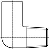 鋼制螺紋管件 表9 - 等徑内外螺紋彎頭