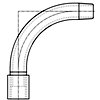 钢制螺纹管件 表24 - 月弯管 1型