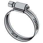汽标QC /T620 - 1999 QC620 620QC A型蜗杆传动式软管环箍