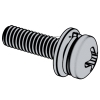 Cross Recessed Small Pan Head Screw,Single Coil Spring Lock Washer And Plain Washer Assemblies