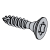 Chipboard screws - Countsunk Head with TX and Part Thread