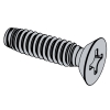 Type I Cross Recessed Undercut Flat Countersunk Head Tapping Screws - Type C Thread Forming [Table 14]