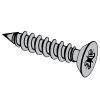 Type IA Cross Recessed Undercut Flat Countersunk Head Tapping Screws - Type AB Thread Forming [Table 15]
