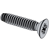 Type IA Cross Recessed Undercut Flat Countersunk Head Tapping Screws - Type C Thread Forming [Table 15]