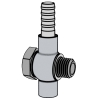 柴油机 低压金属油管组件 技术条件 - E 型低压油管组件 [铰接式长三通管接头]