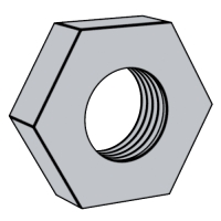 DIN 439-1 无倒角的六角薄螺母
