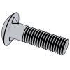 Round Head Fin Neck Bolts,(Inch Series)  [Table 5] (A307, SAE J429, F468, F593)