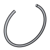 Round Wire Snap Ring For Bores - Type B for Bores