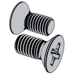 德标DIN EN ISO 7046-1 - 2011 DIN EN ISO704 十字槽沉头螺钉（通用头型）- 4.8级，钢制，产品等级A级