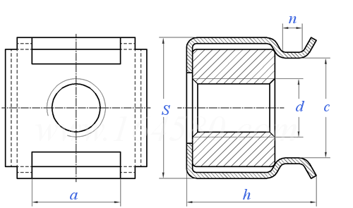 YJT  3015 卡式螺母