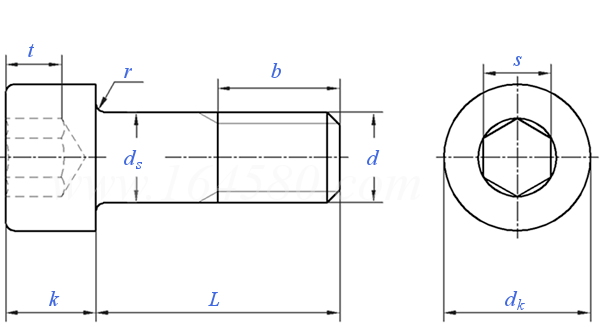 ISO  4762 - 1997 内六角圆柱头螺钉