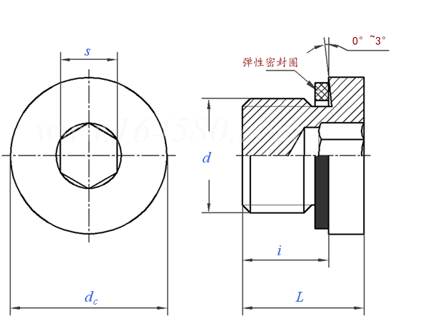 DIN 3852 (-2A)-内六角堵头(G)- 易紧通