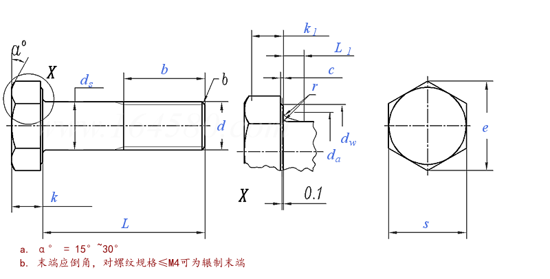 不锈钢A5-80螺栓螺母(GB /T 5782 - 2000) 不锈钢A5-80螺栓螺母(GB /T 5782 - 2000)