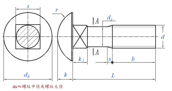 GB /T 12 - 2013 圆头方颈螺栓