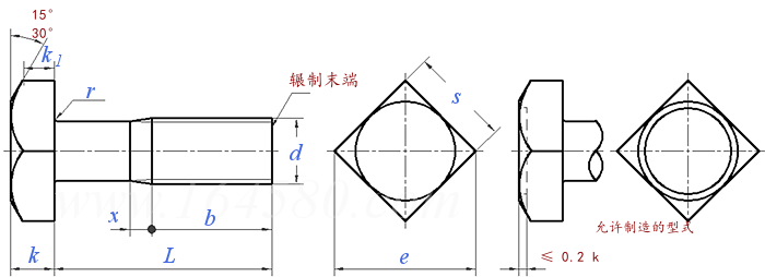 GB /T 8 - 2021 方头螺栓 C级