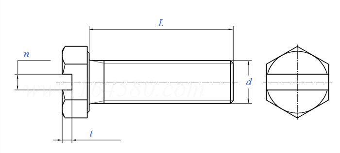 GB /T 29.1 - 2013 六角頭帶槽螺栓
