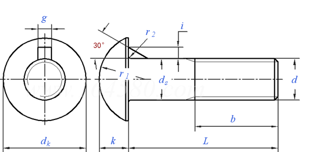 AS /NZS 1390 - 1997 (R2016) 米制圓頭帶榫螺栓