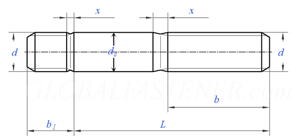 DIN 835 - 2010Studs - Metal End ≈ 2 d