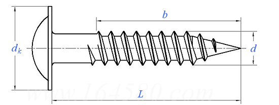 DIN  18182-2 (FN) - 2010 扁圆头带介单线程干壁钉
