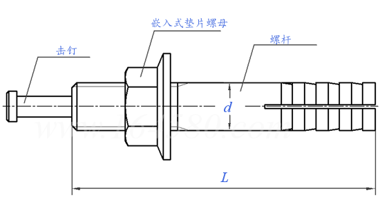 GB /T 22795 (JD) - 2008 擊釘型膨脹錨栓