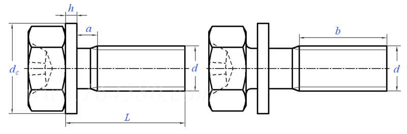 GB  9074.11 - 1988 十字槽凹穴六角頭螺栓和平墊圈組合件