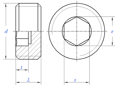 55非密封管螺纹内六角螺塞jbzq41792006
