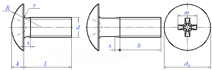 JIS B 1111 (A4) - 2006 十字槽大扁头螺钉 [附属表4]