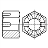 六角开槽螺母 - 米制粗牙螺纹，产品等级C级