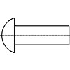 圓頭鉚釘（直徑1.4至6mm）