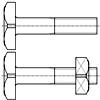 帶方螺母的寬方頭螺栓和螺釘 米制螺紋 C級