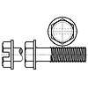 開槽和無槽六角凸緣頭（墊圈頭）螺釘 (ASTM F837,F468) [TABLE 2.2.10-1]