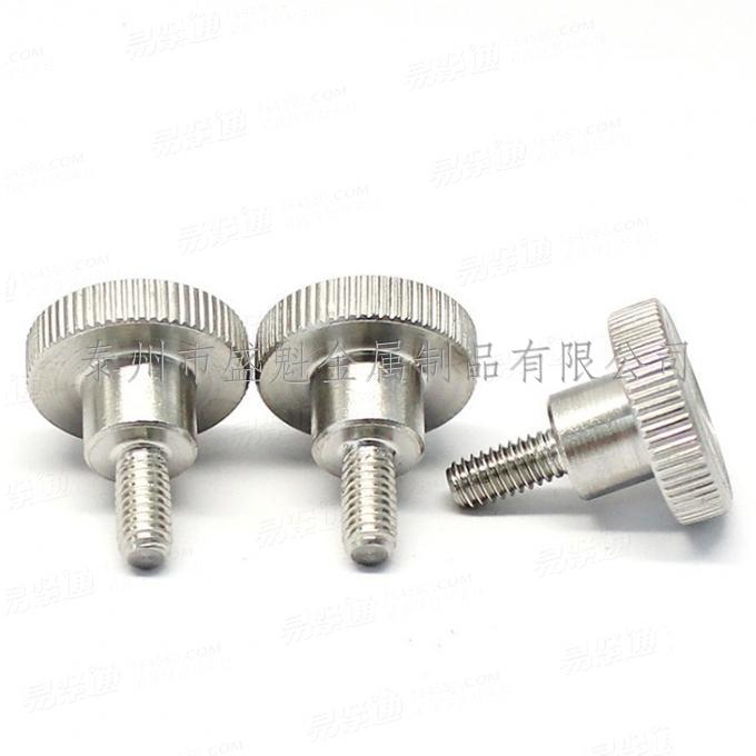 Slotted knurled screws-High style