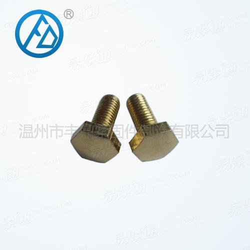 Copper plated hexagon bolts