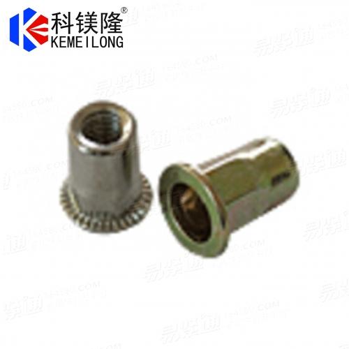 Galvanized Hex Rivet Nuts with Flat Head, Exterinal & Internal Hex Rivet Nuts with Flat Head