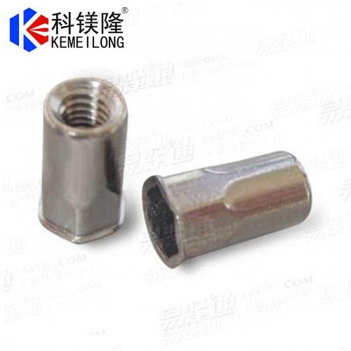 Stainless Steel 120°Countersunk Half Hex Rivet Nuts with Small Head