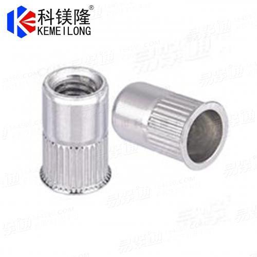 Stainless Steel Half Knurling Countersunk Rivet Nuts with Small Head