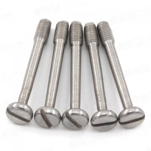Slotted raised cheese head screws with shoulder